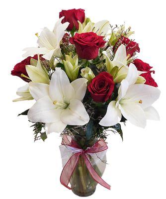 Premium Roses and Lilies