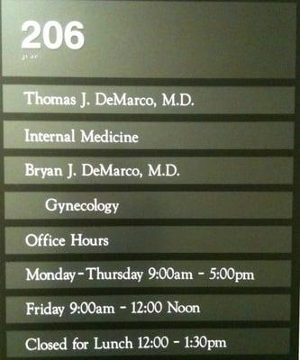 Demarco Thomas J, MD