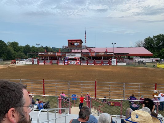 The main arena from the west grandstand