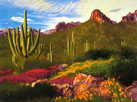 Superstition Mountains by Michael Stoyanov