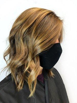 Dimensional Balayage & Haircut by Megan