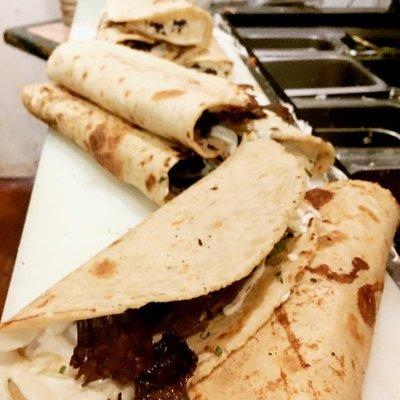 Hand made quesadillas