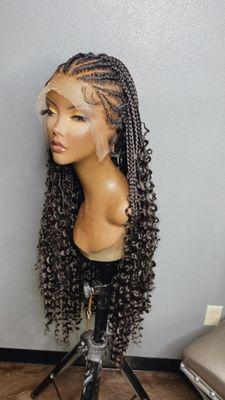 Full lace braided wig