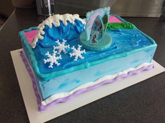 Anna and Elsa cake. Same like pic