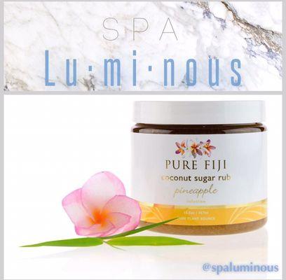 Enjoy one of our yummy PURE FIJI body scrubs!