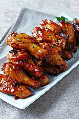 Guava BBQ Glazed Chicken Wings. Ooooh the sauce is definitely the BOSS.