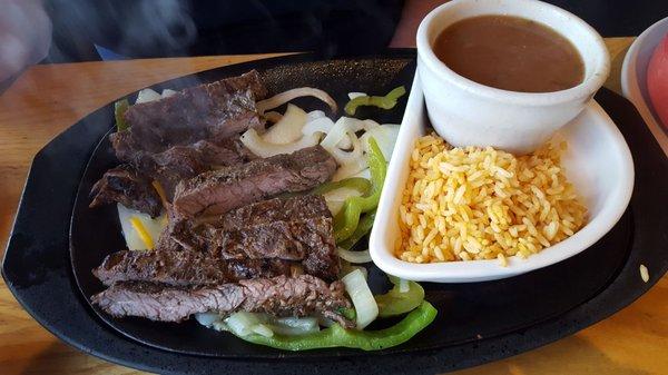 Beef fajitas