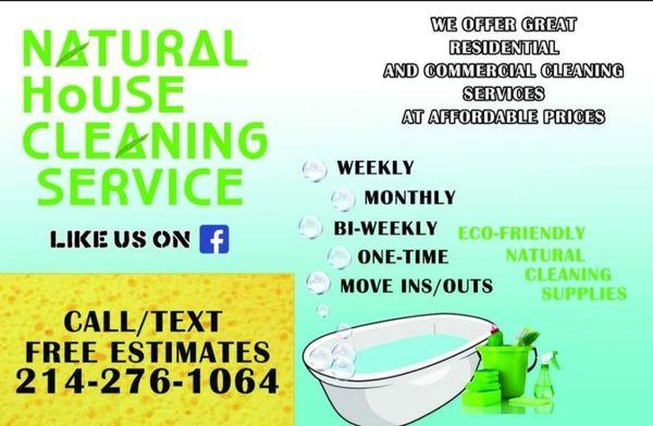 Natural House Cleaning Service