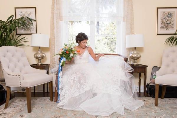 Romantic and relaxing bridal suite.