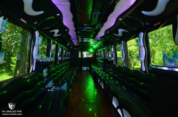 NJ Party Bus 50 Passenger | Weddings | Proms | Bachelor Parties | Bachelorette Parties  | Casino | Corporate Events