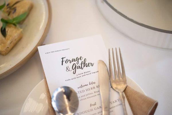 "Forage & Gather" Dinner