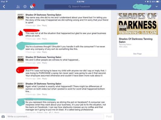 How they handled a customer's complaint on her/his own personal Facebook profile, they publicly shamed said customer.