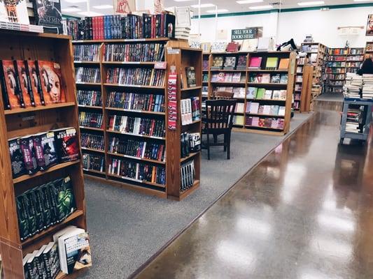 Book Shelves Full of Books