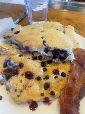 Blueberry pancakes