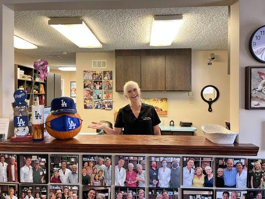 Julie is always ready to greet our patients with a smile!