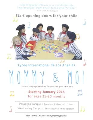 Mommy & Moi classes at LILA's West Valley campus are on Thursday mornings.