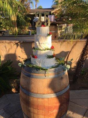 Wine barrel rustic themed