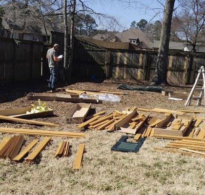 Beginning of the playground equipment