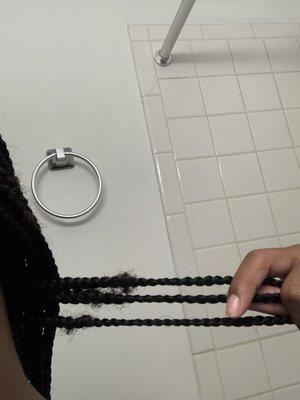 Hours after getting it braided