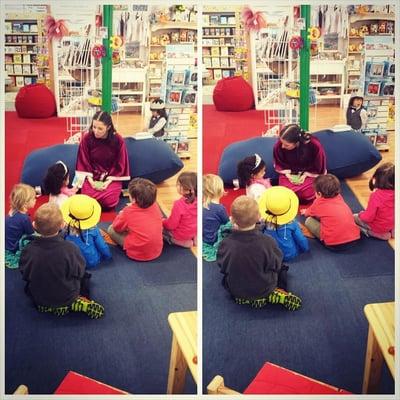 Storytime at one of our events.