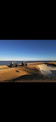 Winter golf at Occano  and the course is still in great shape, unbelievable!