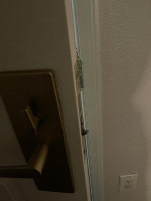 Broken door latch