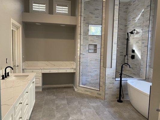 Complete master bathroom remodel