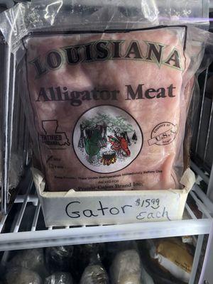 They have Alligator Meat.