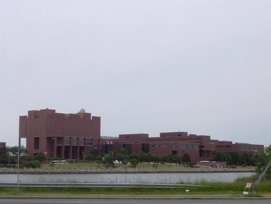 UMass Boston campus (or part of it at least) from across Dorchester Bay.