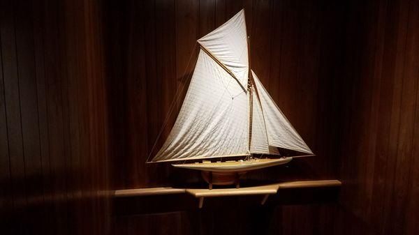 Huge model sailboat.