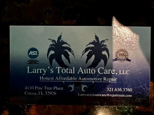 Larry's Total Auto Care LLC