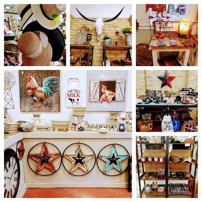 Home decor, kitchenware, purses, accessories, hats, and more!