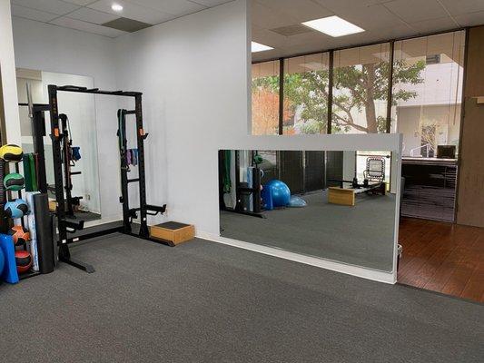 Gym area for movement retraining