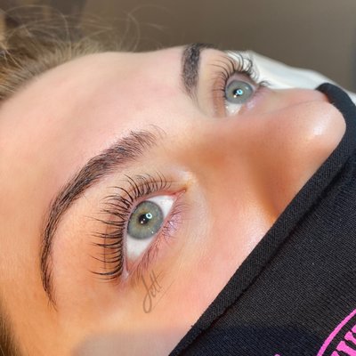 Lash Lift & Tint, Brow lax and tint.