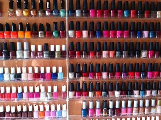 More color selection from Essie and OPI. More Gel Color!!