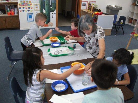 Preschool Pumpkin Science