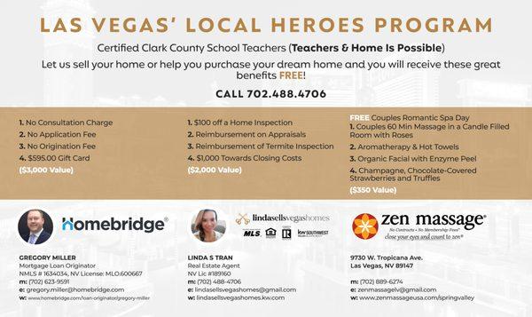 Las Vegas Local Las Vegas Heroes Program--Home Is Possible for TEACHERS in Clark County