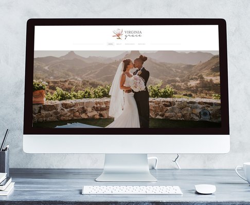 Weebly website design for event planner, Virginia Grace Events