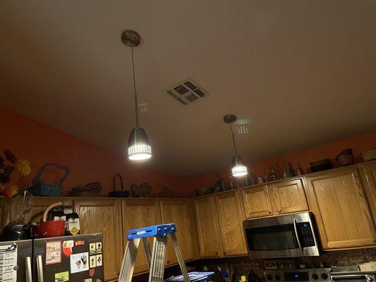 New kitchen lights.