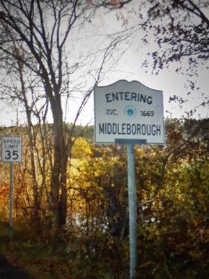 Entering Middleborough from Halifax.