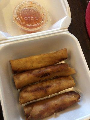 Crispy Chicken Spring Rolls