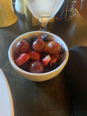 This is the fruit cup that accompanied my meal