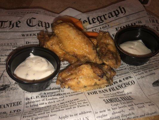 Garlic Parmesan wings