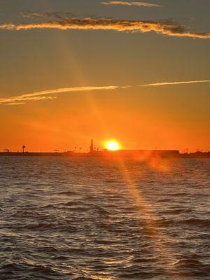 Bolivar lighthouse at Sunset.