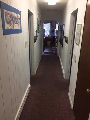 Hallways in our back office.