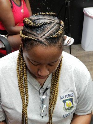 Feed in braids