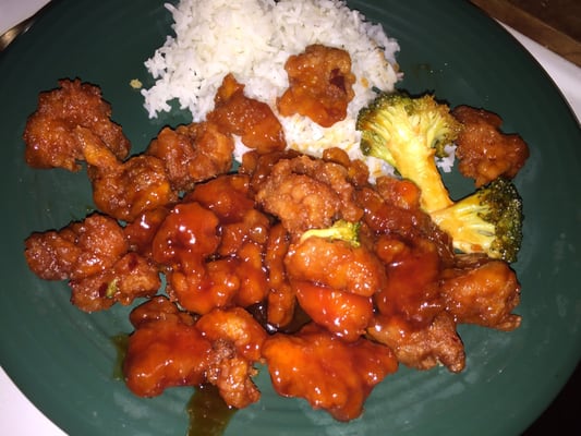 General Tso chicken is enough to feed at least 2 people.