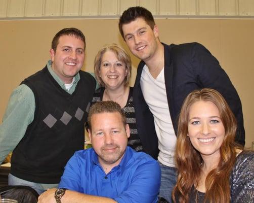 Rob posed for photos with audience members after his performance at the 2013 Comedy for the Cause charity event in Sutton, NE.