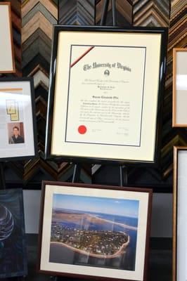 CUSTOM DIPLOMA FRAMING SALE !!  REG. $350 / NOW $169