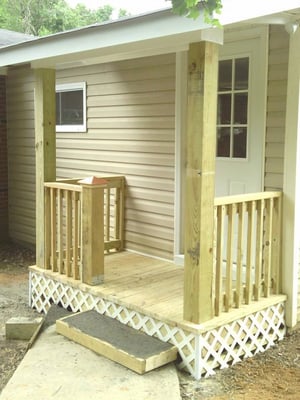 Stanfield, North Carolina---Full Porch(small), Roof, Step, Door, under pinning